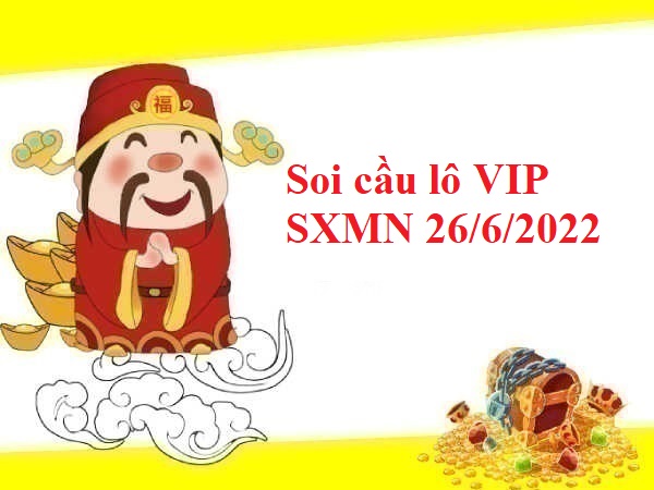 Soi cầu lô VIP SXMN 26/6/2022