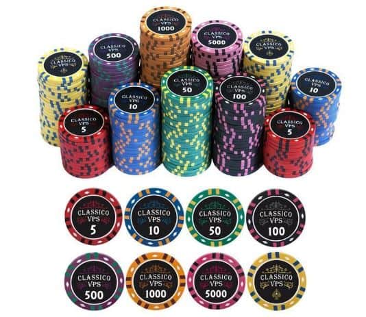 Mệnh giá chip Poker theo tiền tệ Châu Âu