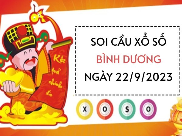 Soi cầu lô VIP xổ số Bình Dương ngày 22/9/2023 hôm nay thứ 6