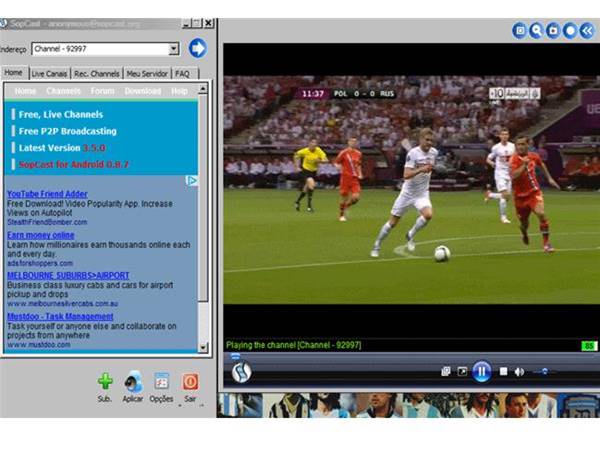 Kinh nghiệm lựa chọn link Sopcast chất lượng để xem đá bóng