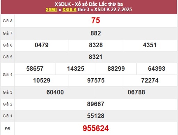 Thống kê XSDLK ngày 29/7/2025 phân tích loto giải tám