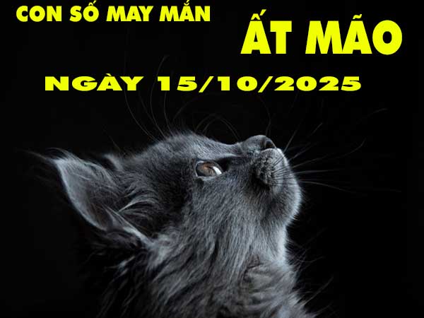 Con số may mắn tuổi Ất Mão ngày 15/10/2025 thứ 4 hôm nay
