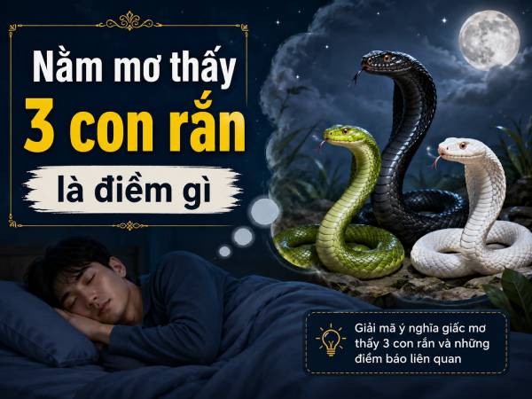 Ý nghĩa chung khi nằm mơ thấy 3 con rắn là điềm gì theo phong thủy