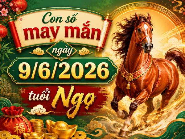 Hé lộ con số may mắn ngày 9/6/2026 tuổi Ngọ đón tài lộc