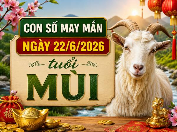 Gợi ý con số may mắn ngày 22/6/2026 tuổi Mùi đón vận tốt