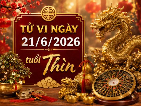 Tổng quan vận trình tử vi ngày 21/6/2026 tuổi Thìn