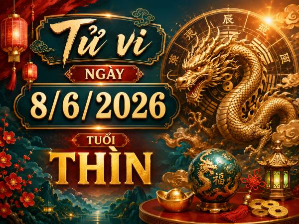 Tổng quan vận trình tuổi Thìn ngày 8/6/2026 thứ 2